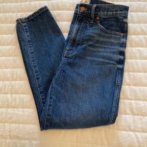 Women’s Madewell Jeans Stovepipe, size 29.